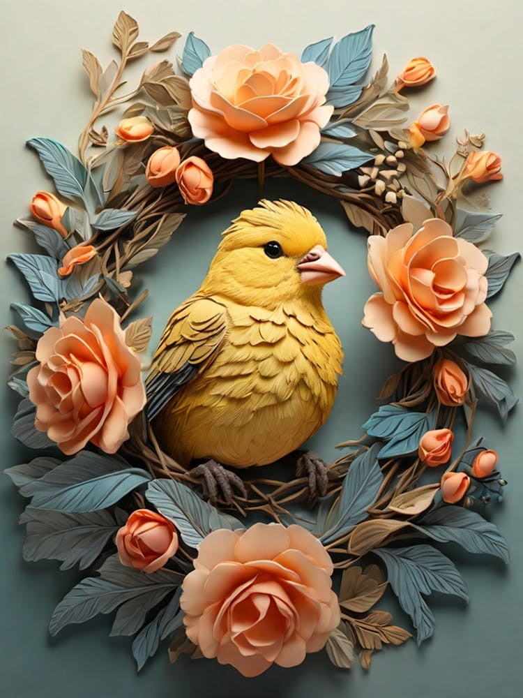 Bird In A Wreath 9