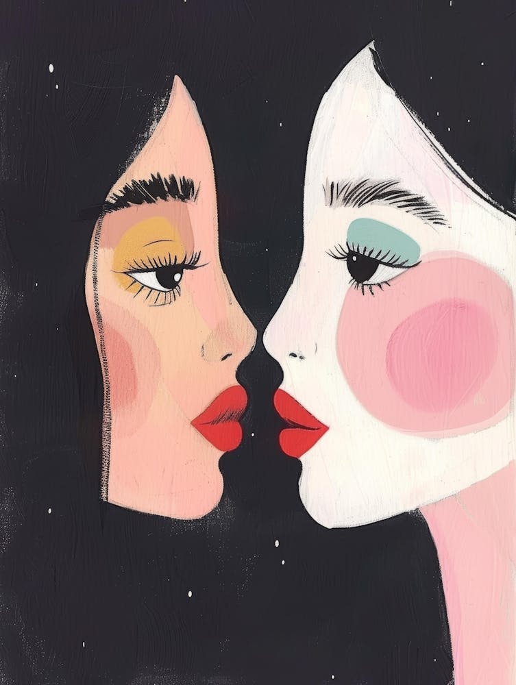 Two Women Kissing 18