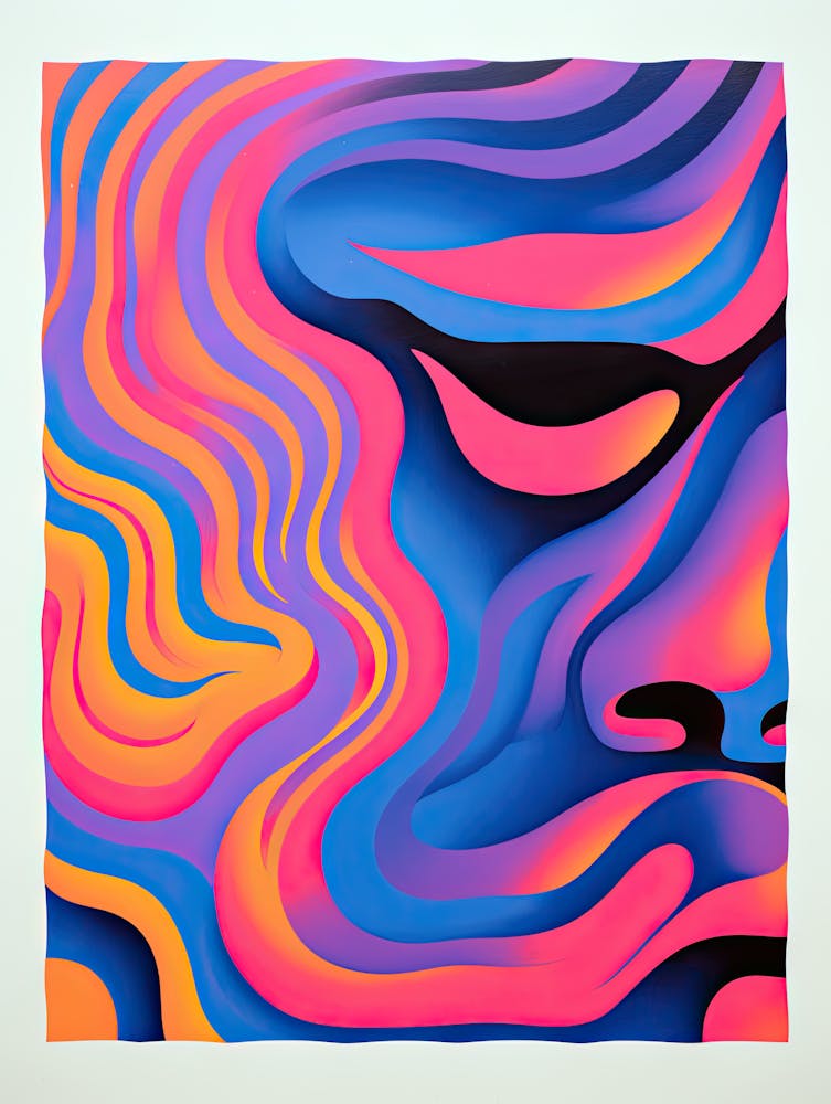 Otherworldly Pathways Alien Abstract Art