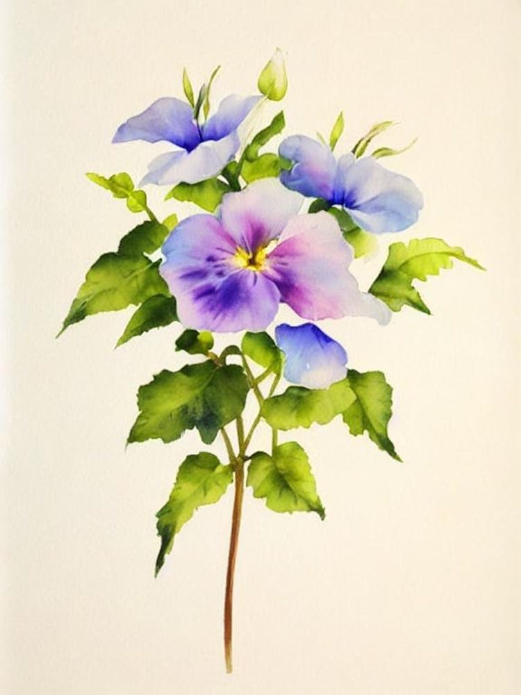 Morning Glory Vintage Flowers Flower