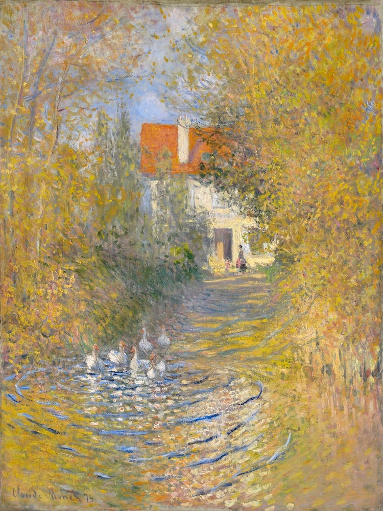 The Geese (1874), Claude Monet
