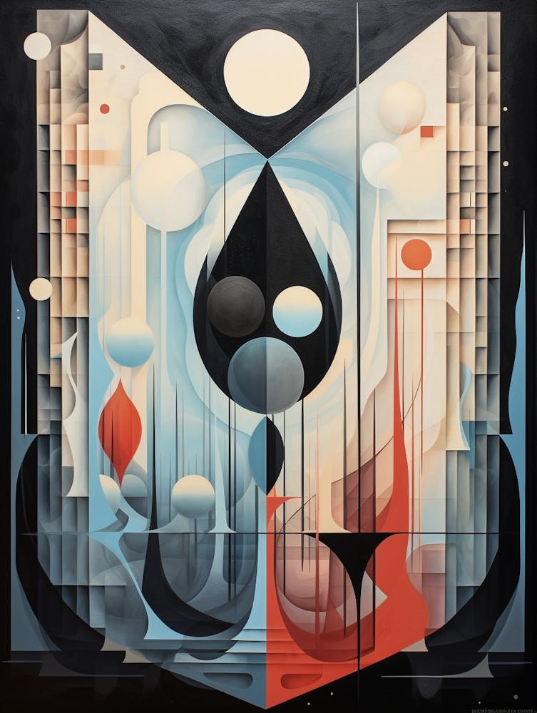 Whimsical Geometric Shapes Abstract 2