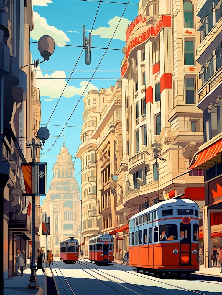 Istikal Avenue Pixelkunst 4