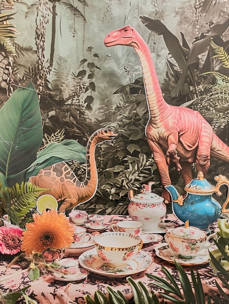 Kitsch Dinosaur Tea Party 1
