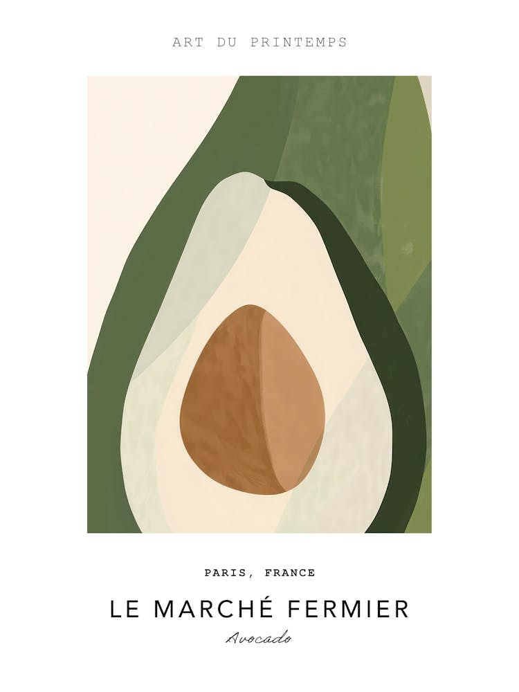 Avocado Le Marche Fermier Poster 3