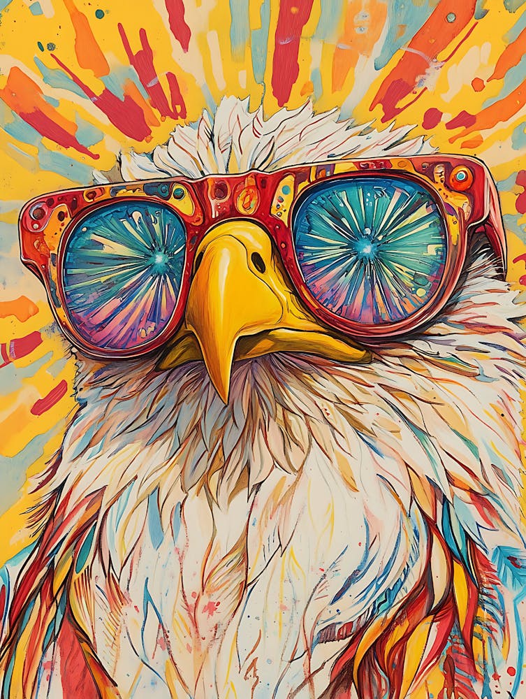 Eagle With Sunglasses 12