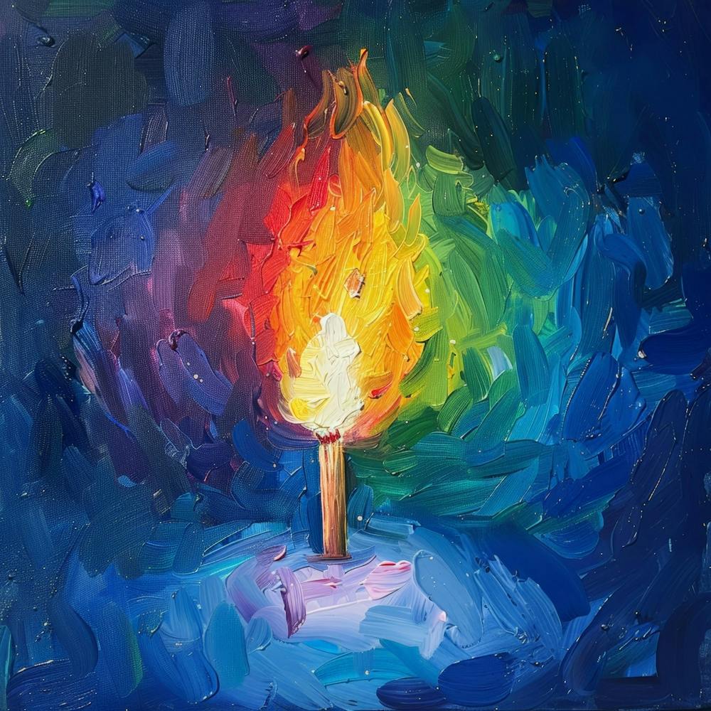 Rainbow Flame