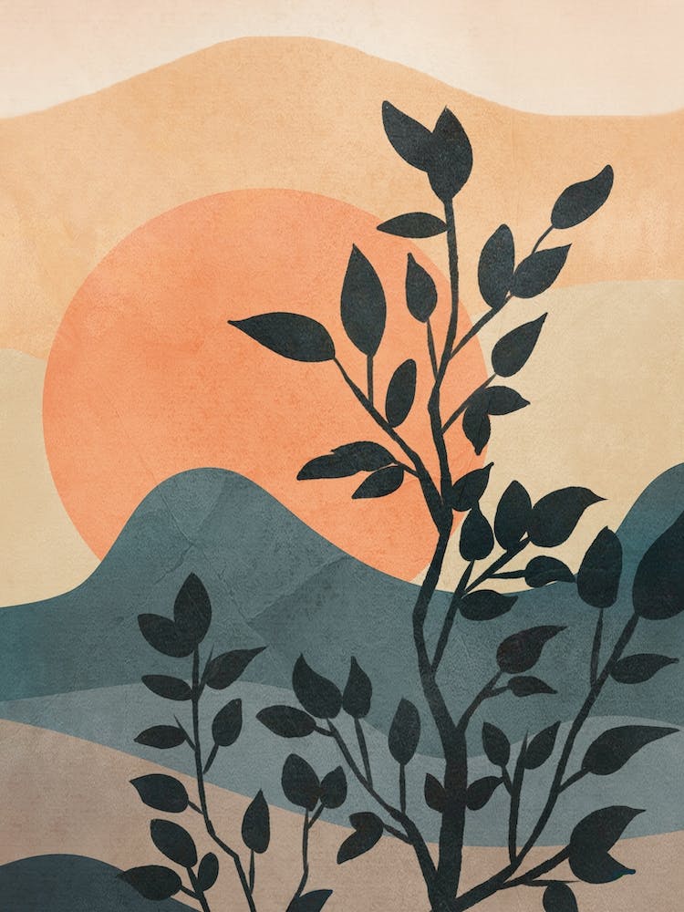 Orange Rising Sun
