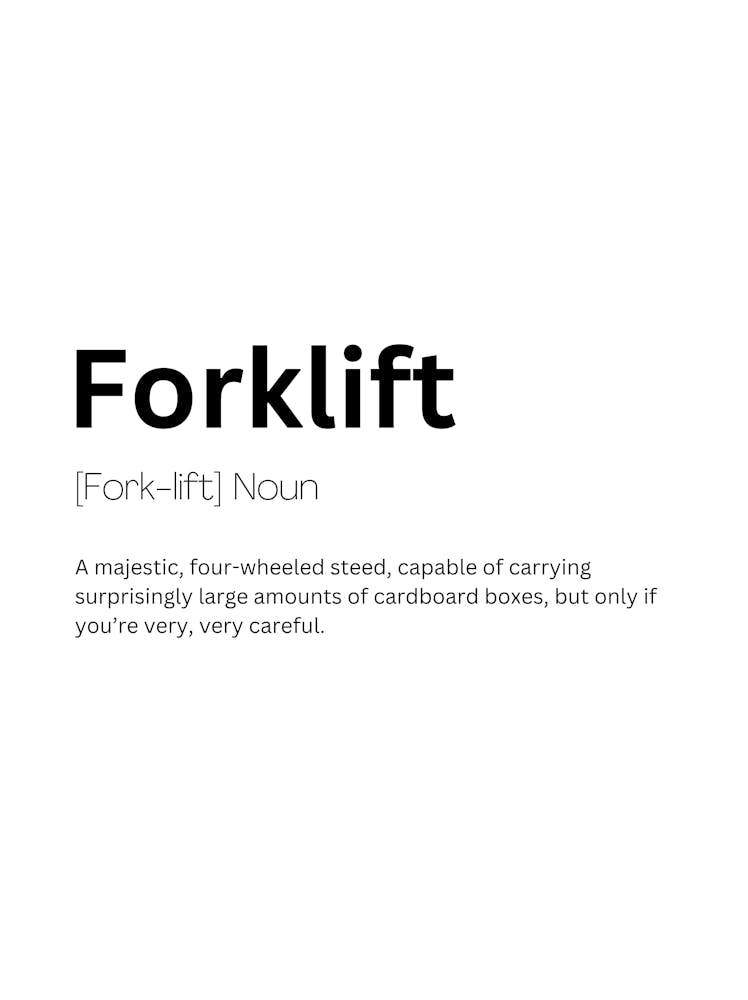 Forklift Definition Meaning