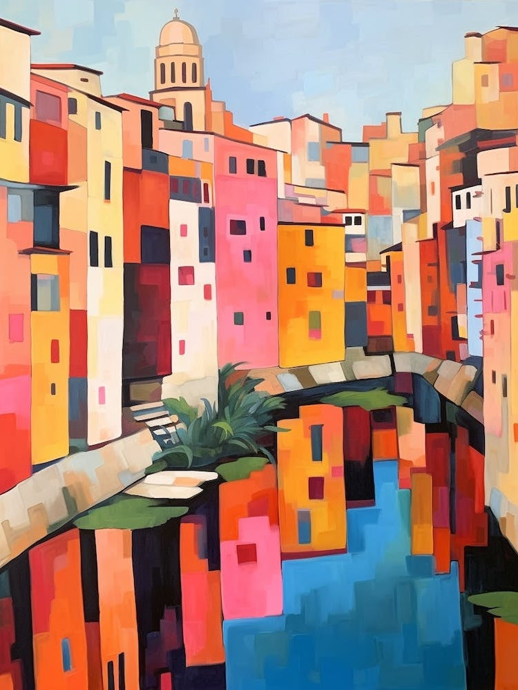 Girona Spain 3 Fauvist Painting
