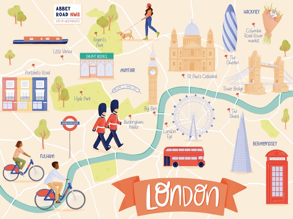 London Map Illustration