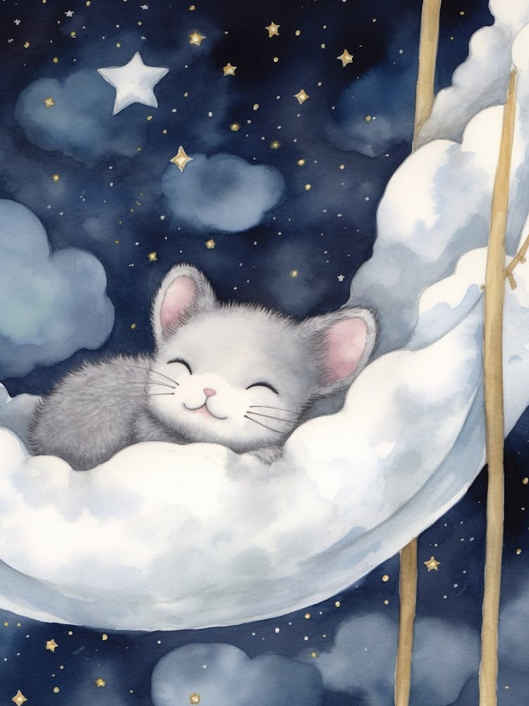 Baby Chinchilla 2 Sleeping In The Clouds