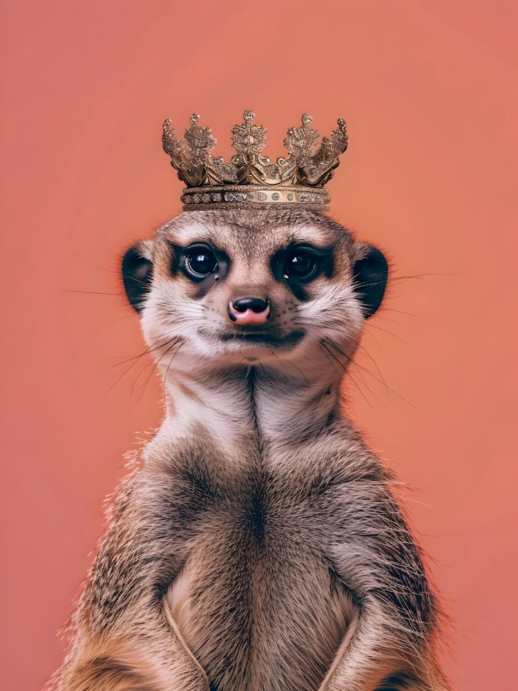 Meerkat With Crown