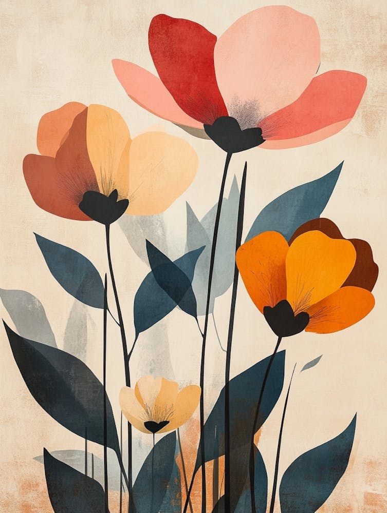 Fleurs Impression sur toile 3
