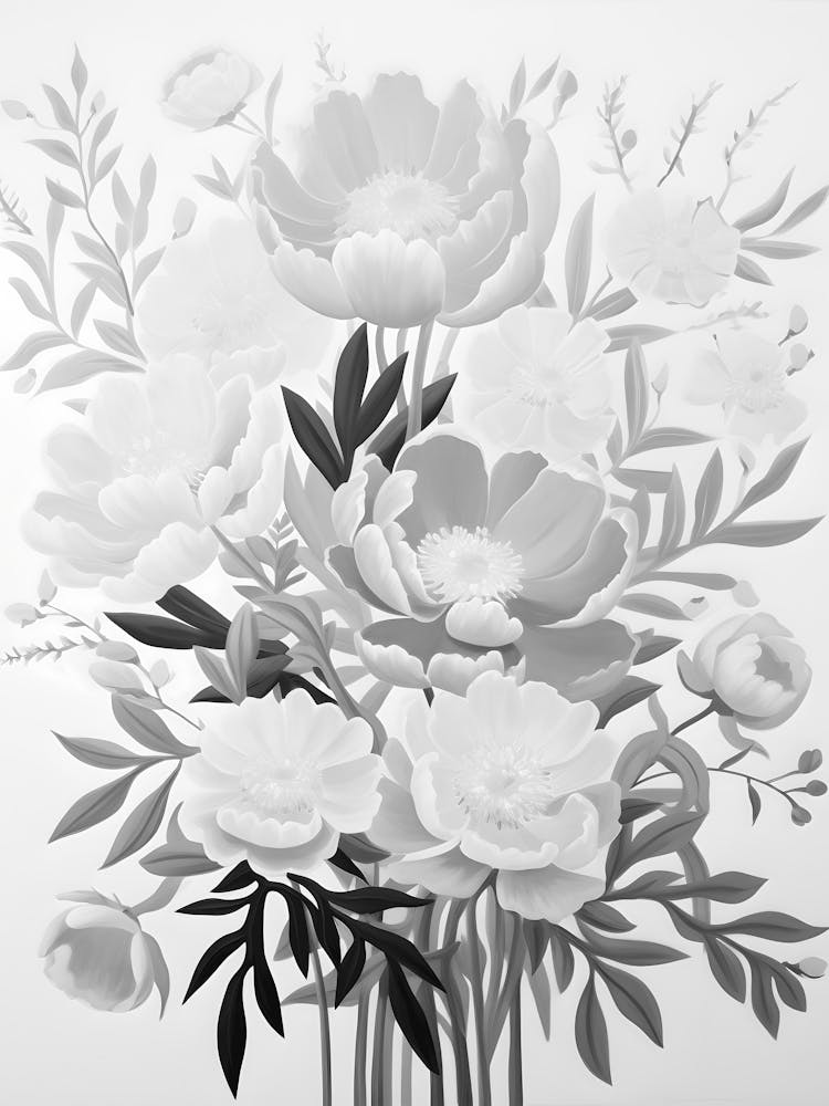 Black And White Flowers 115