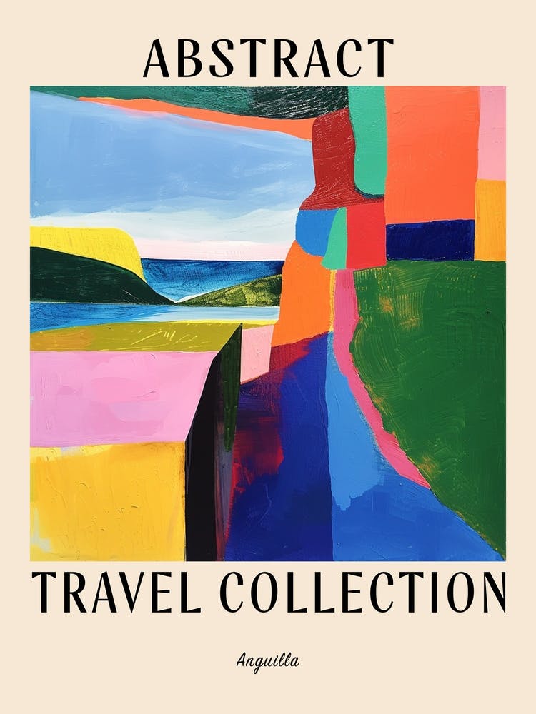 Abstract Travel Collection Poster Anguilla 5