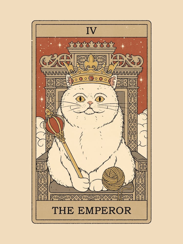 The Emperor   Cats Tarot