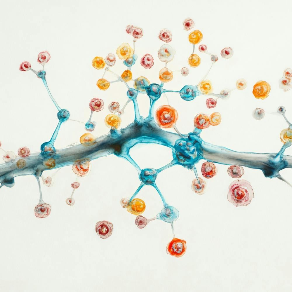 'Brain Cells' Watercolor Illustration