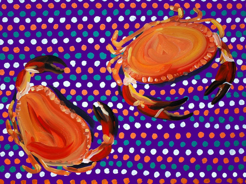 Crabs On Purple Spotty