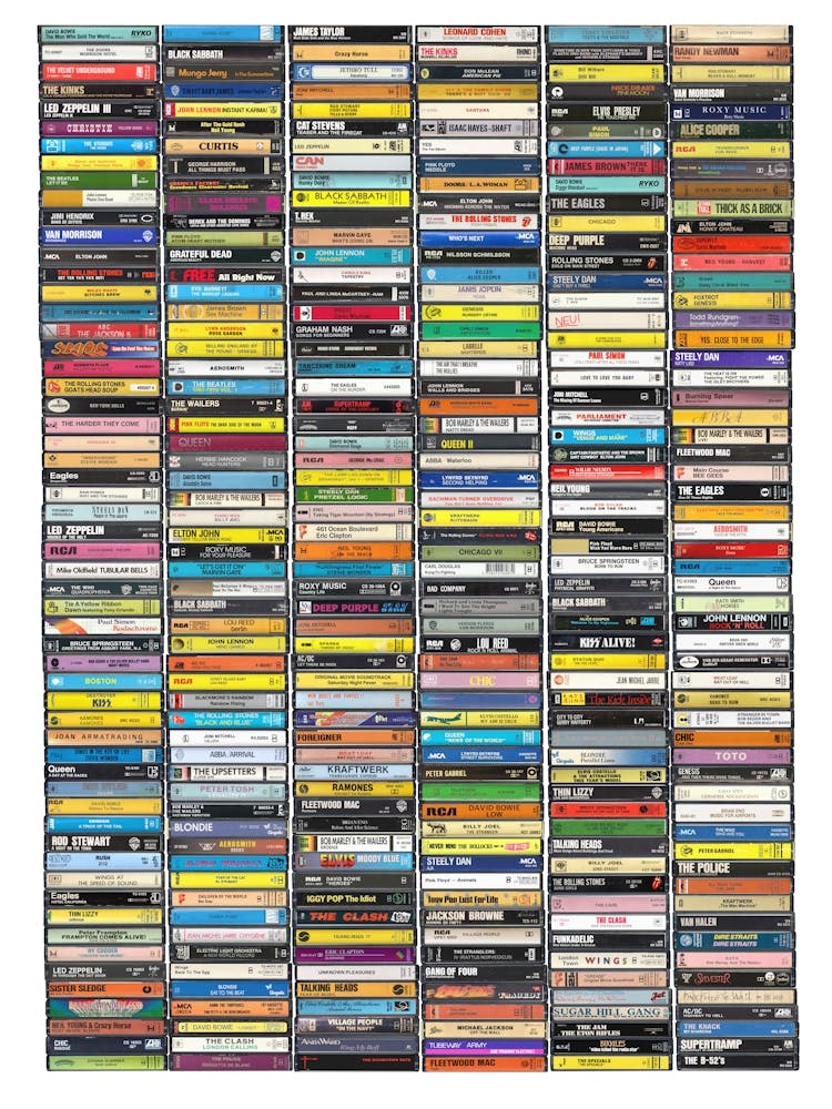 Ultimate 1970s Music Collection - Vintage Cassette Print