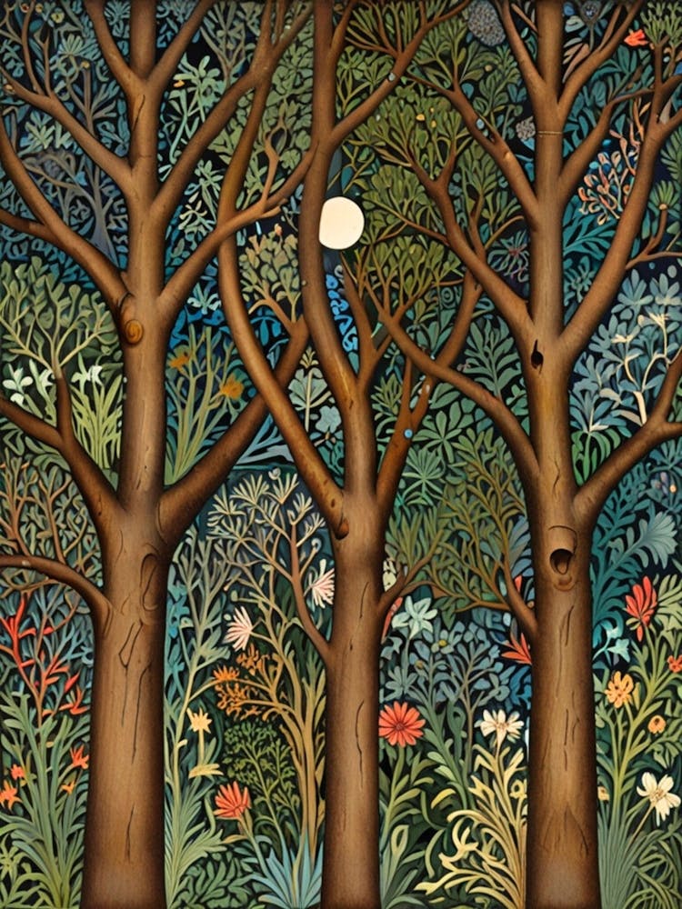 William Morris Moonlight Forest 23