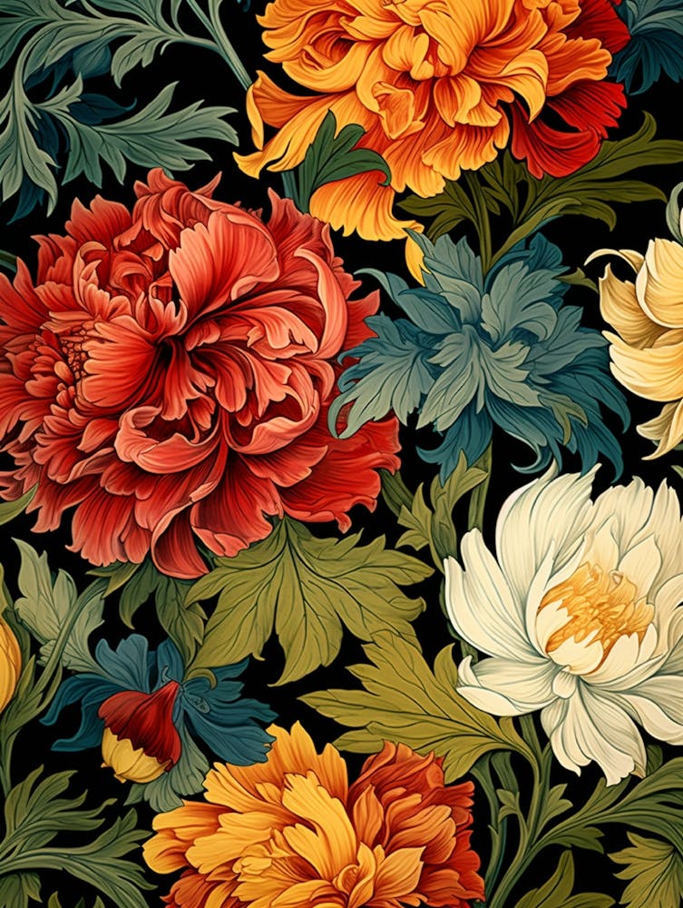 Peony Flower Pattern