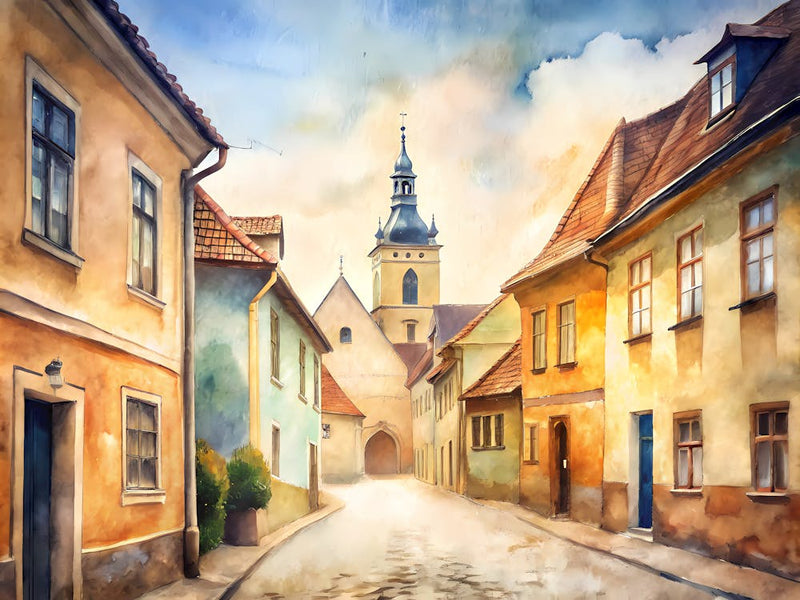 Sibiu Rumänien Ein Vintage