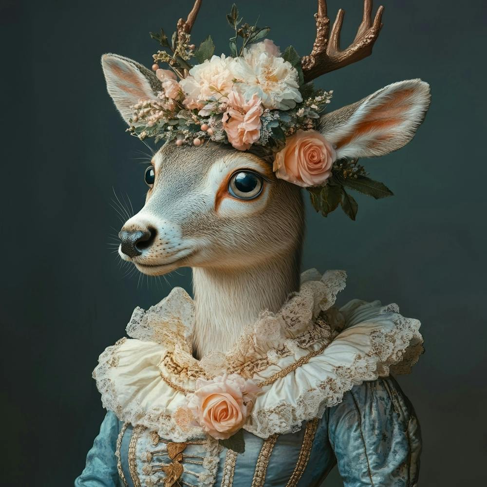 Deer In A Dress Art