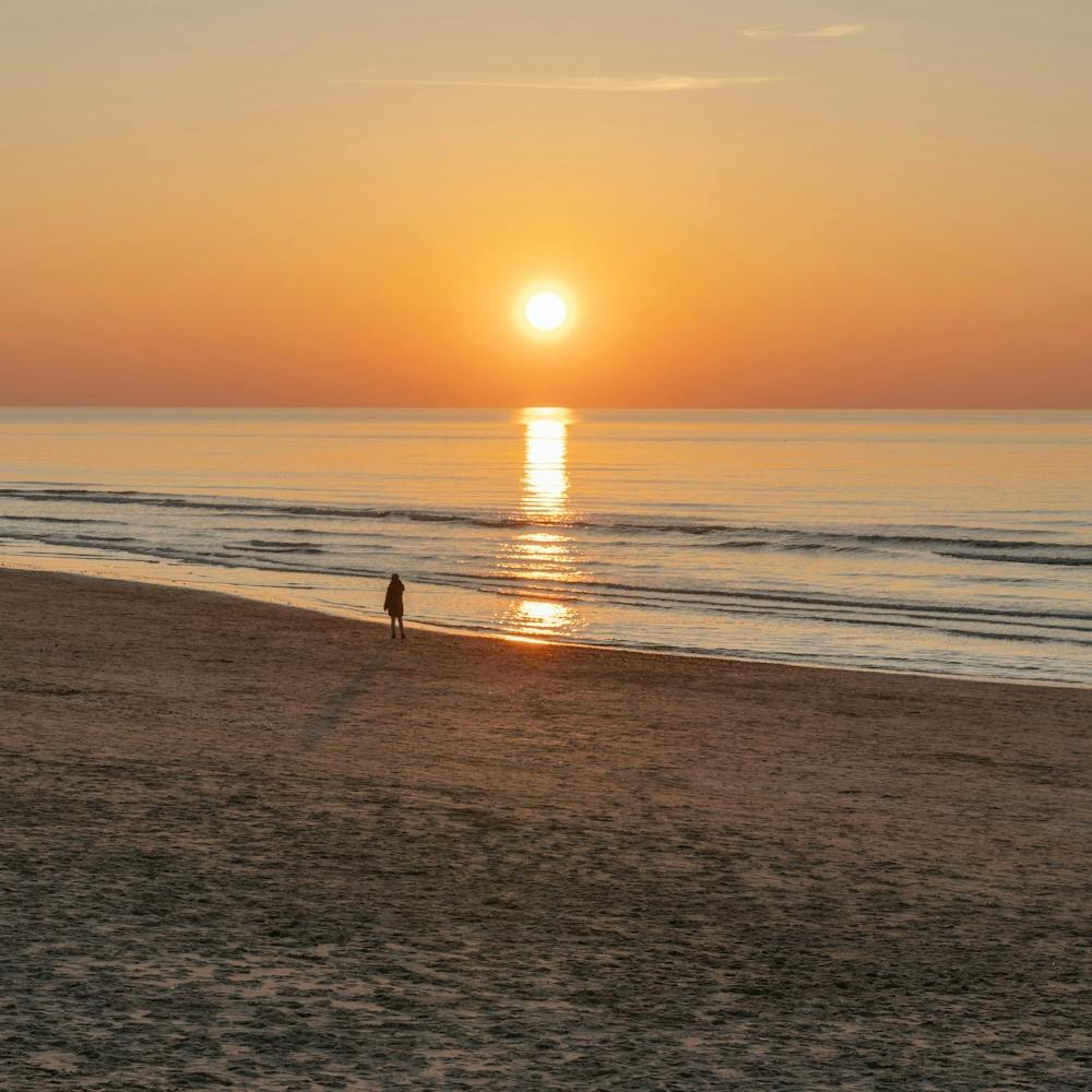 Golden Serenity - Fine Art Photography from Wijk aan Zee SQUARE