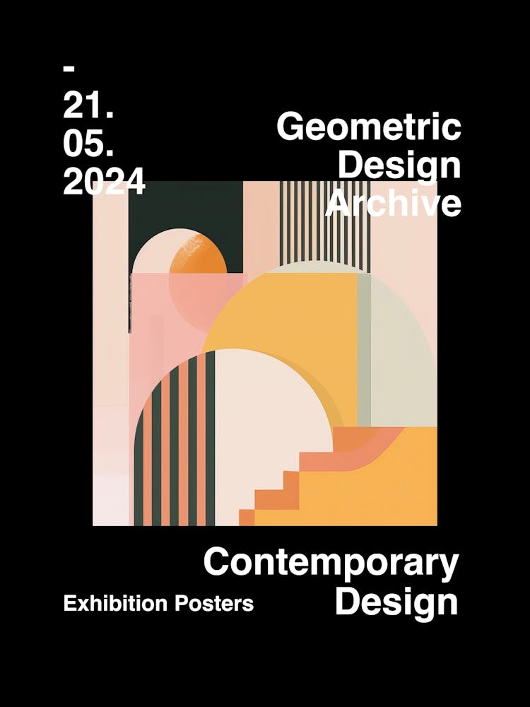 Geometric Design Archive Poster 57