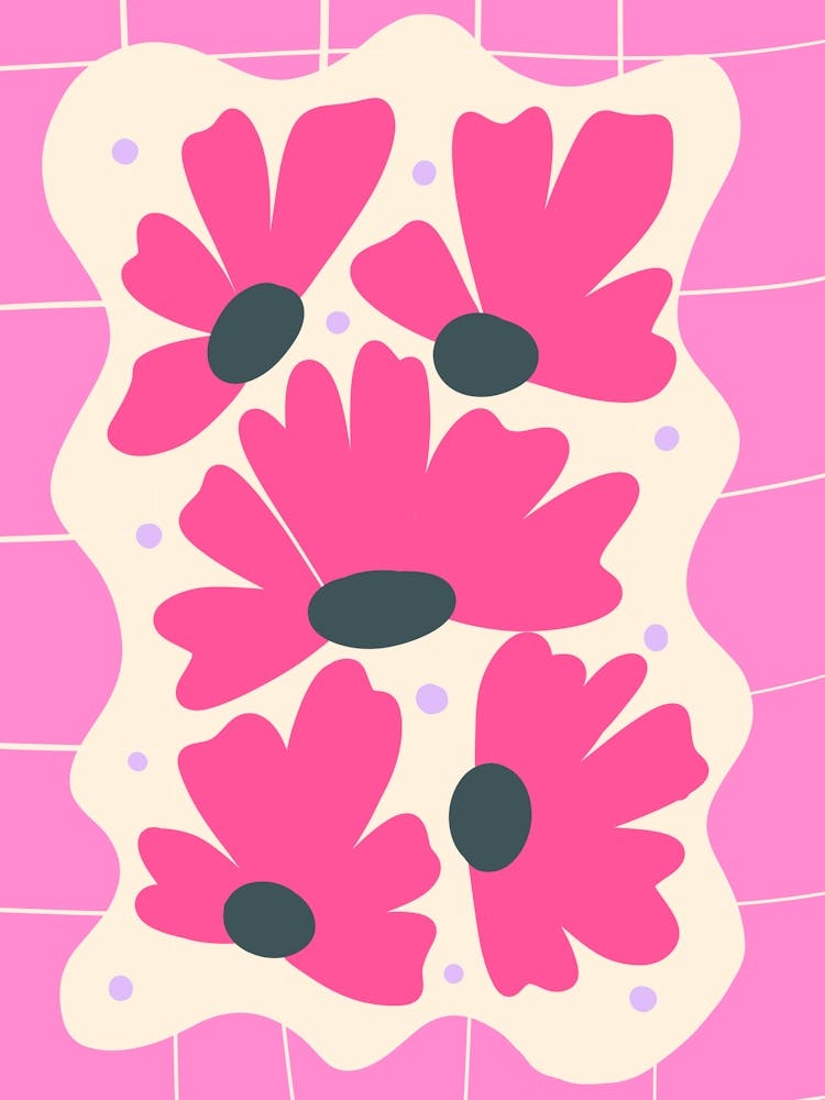 Moderne Gitterblumen 5