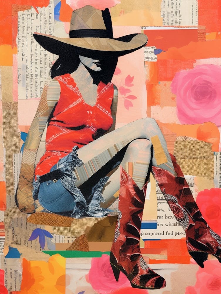Collage Of Cowgirl Matisse Inspired 3