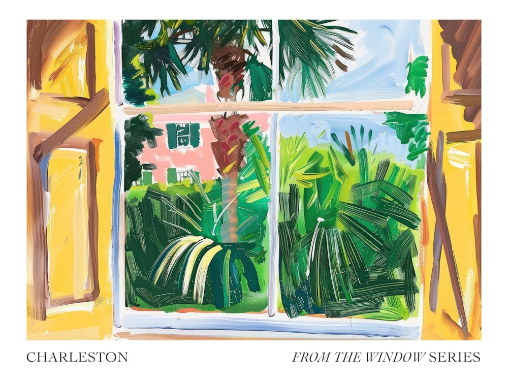 Charleston From The Window Series Poster Painting 1