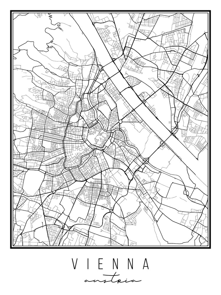 Vienna Austria Street Map