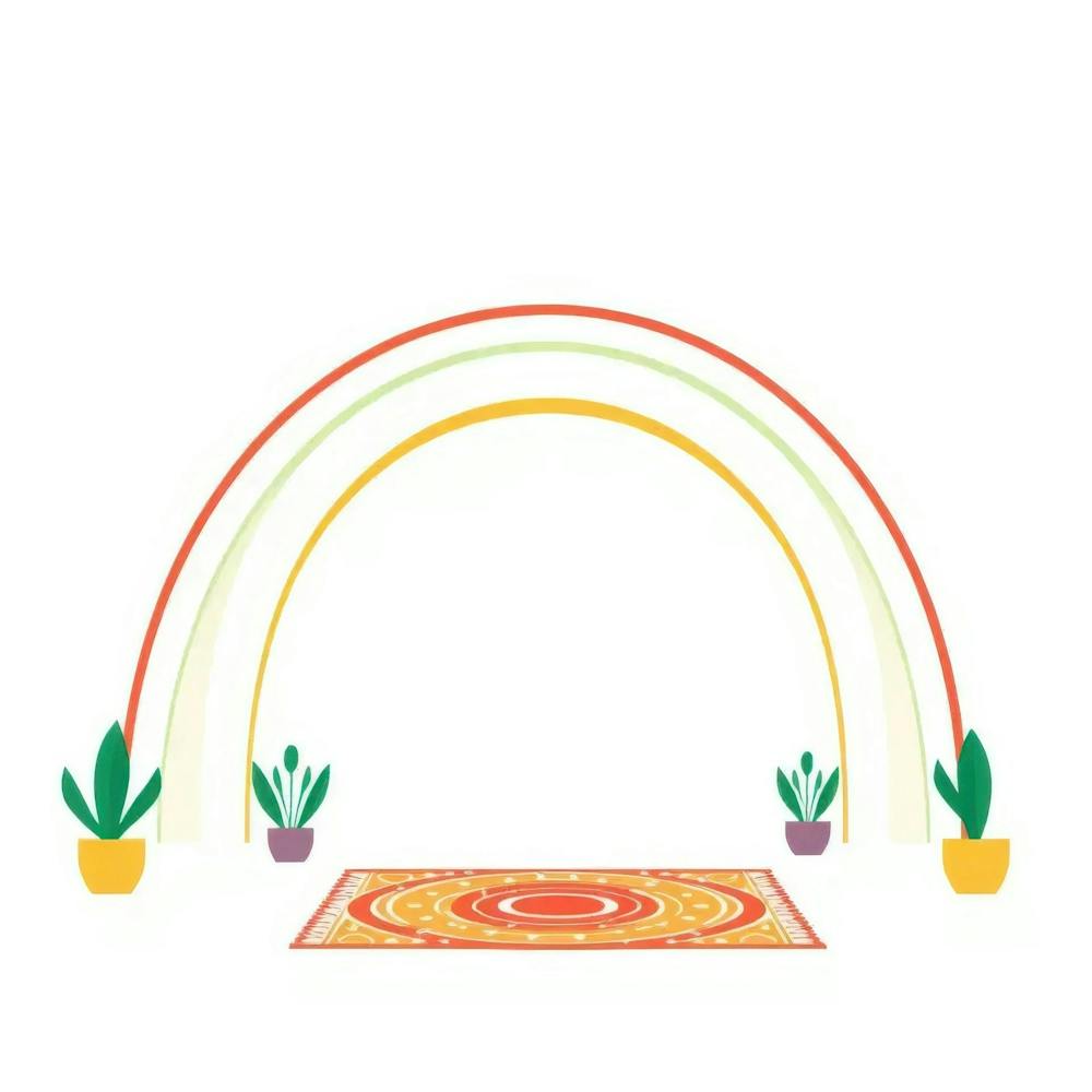 Regenbogen-Teppich
