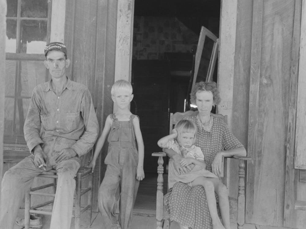 Family Squatting On Fsa (Farm Security Administration) Property, Caruthersville, Missouri By Russell Lee
