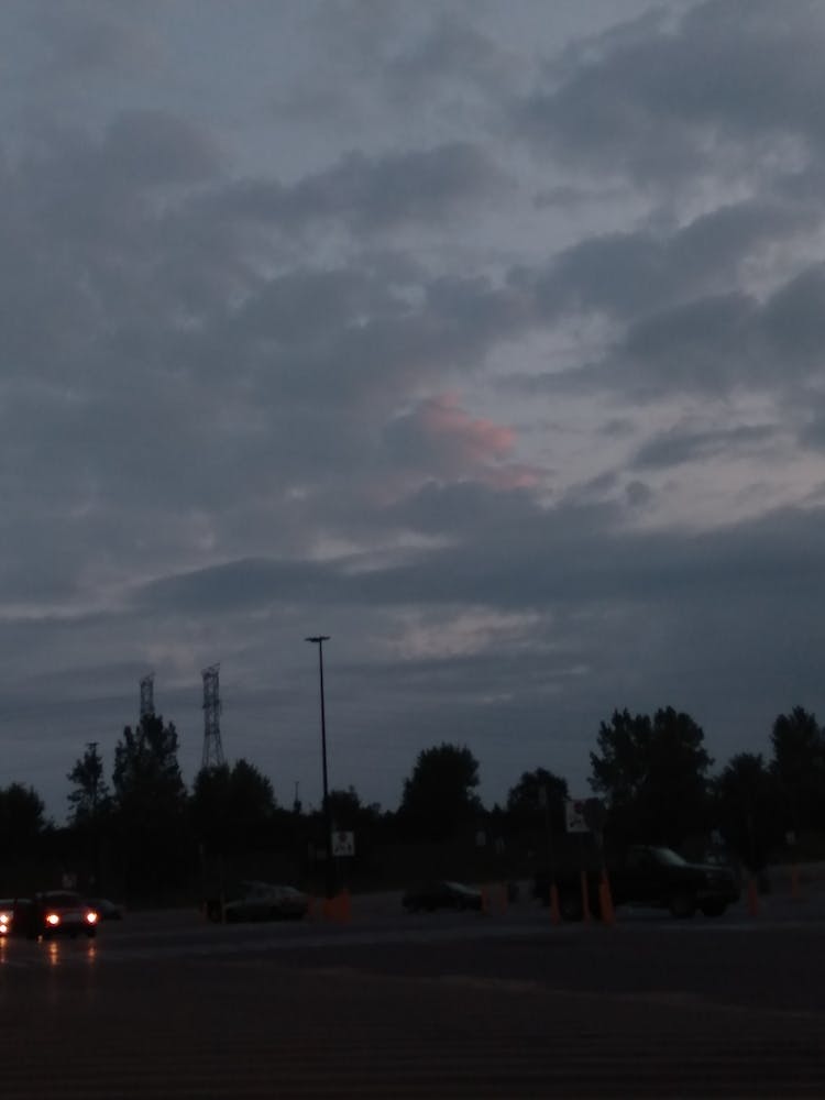 Cloudy Sky At Dusk