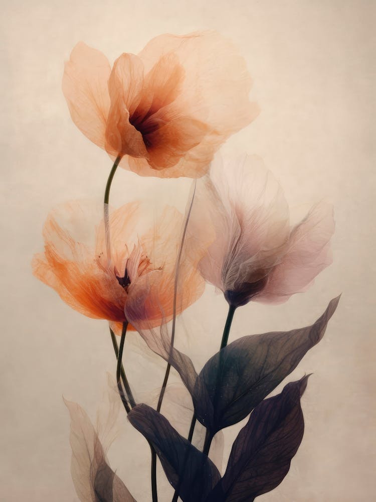 Parchment Flowers No 2