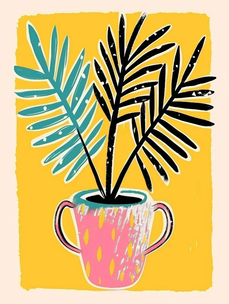 Palm Plant In A Pot