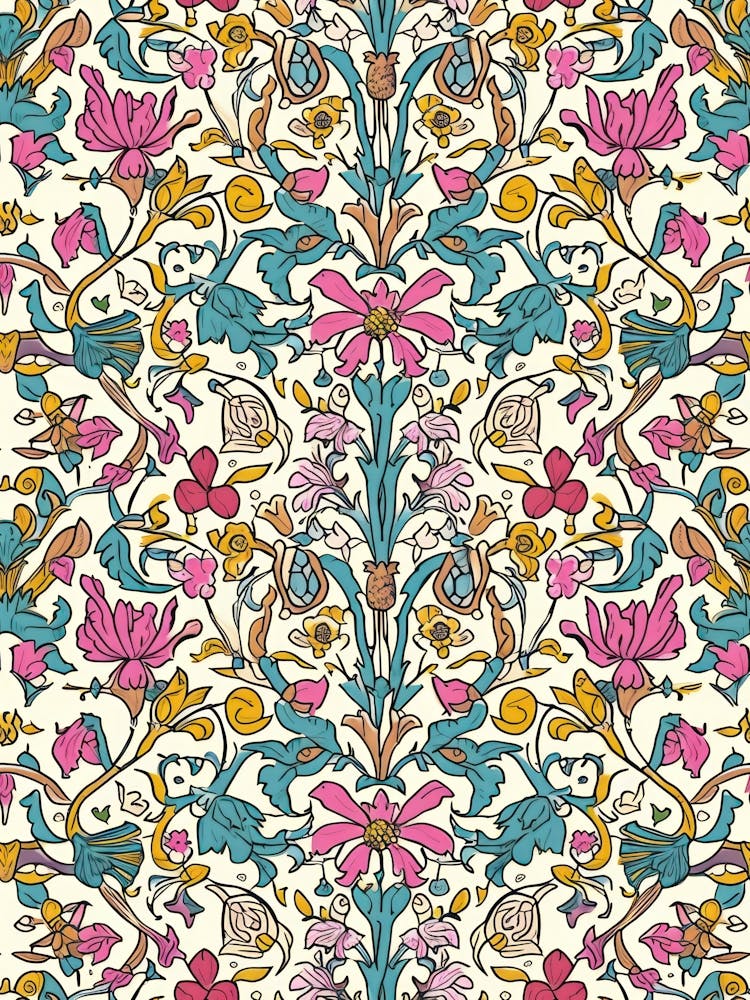 Floral Charm London Fabrics Floral Pattern 6