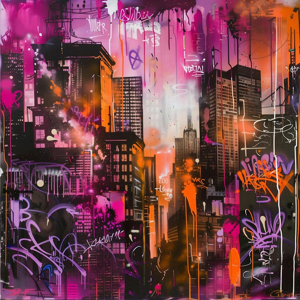New York City, Graffiti, Street Art, Urban Hues 1
