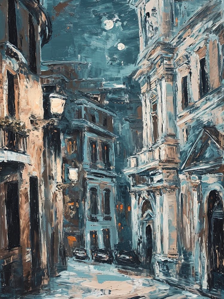 Rome Kitsch Brushstroke Cityscape 4