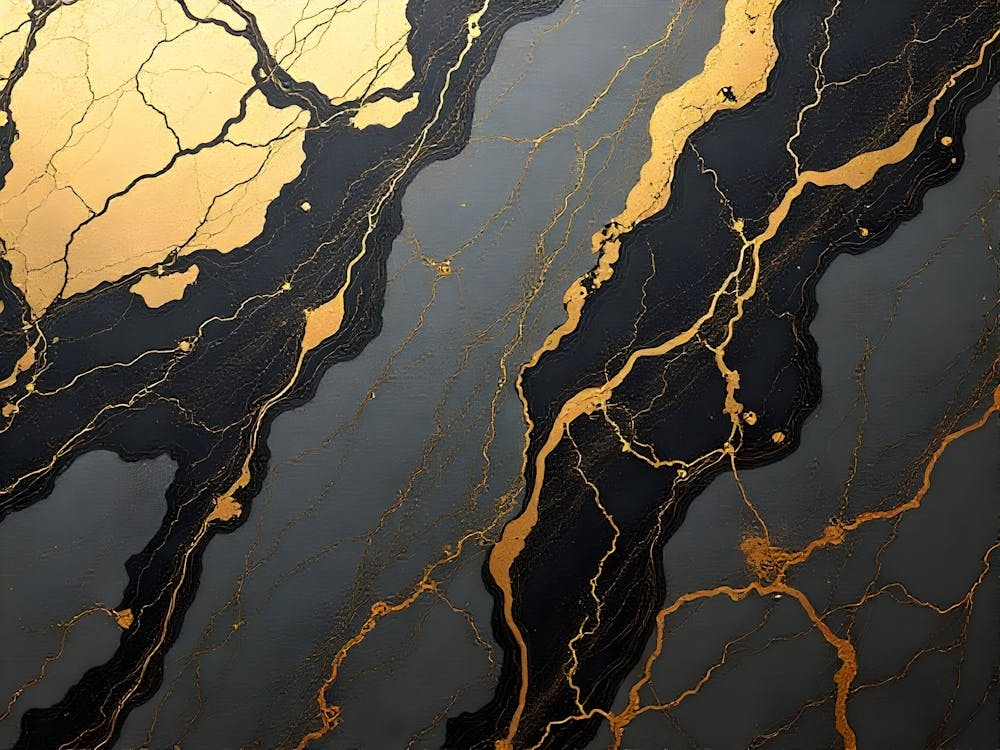 Black And Gold Marble