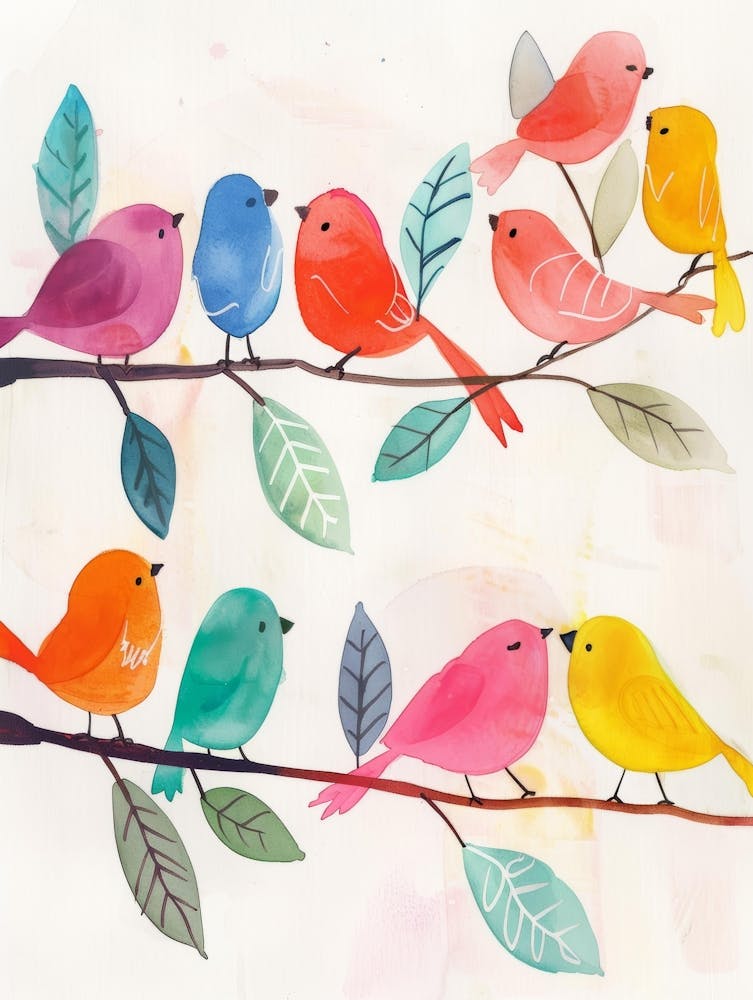 Birds On A Branch 10