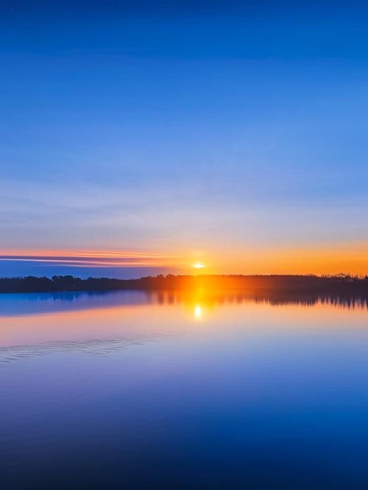 Sunrise Over Lake Waterscape Photography 1