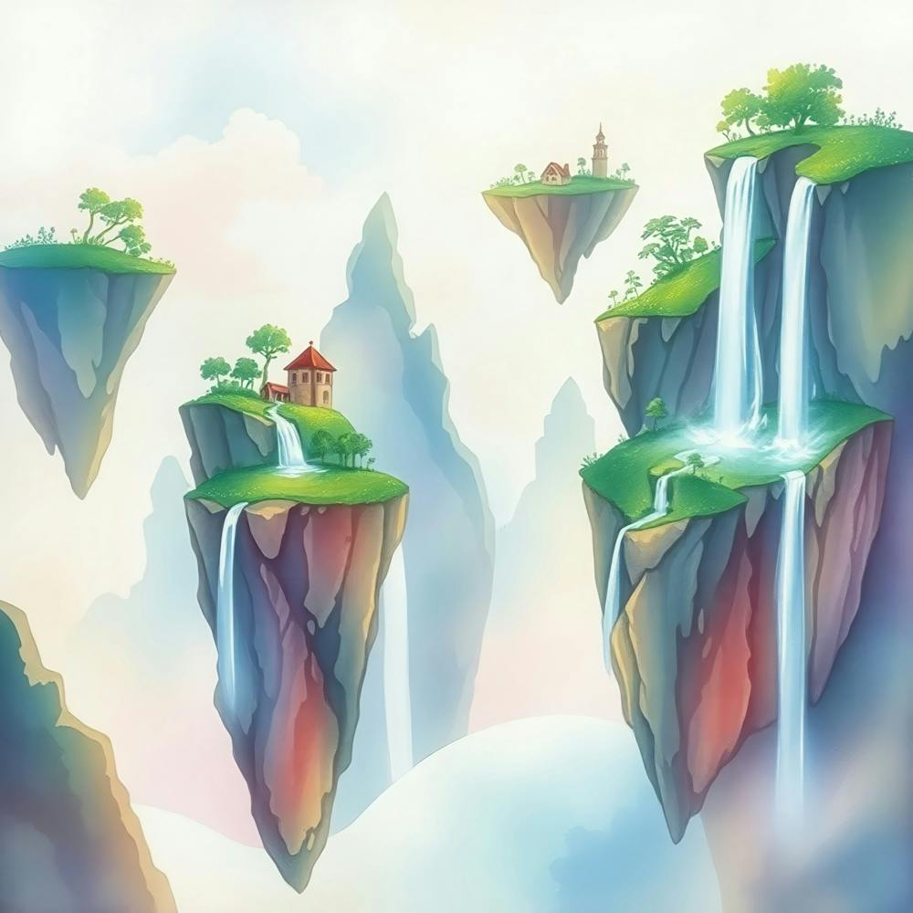 Waterfalls In The Sky