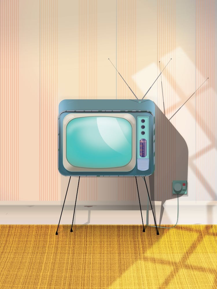 Vintage Fernseher.