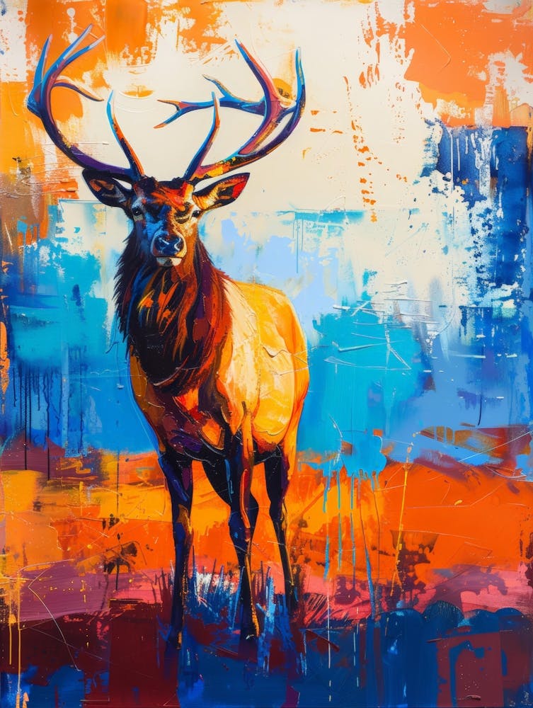 Elk painting 3