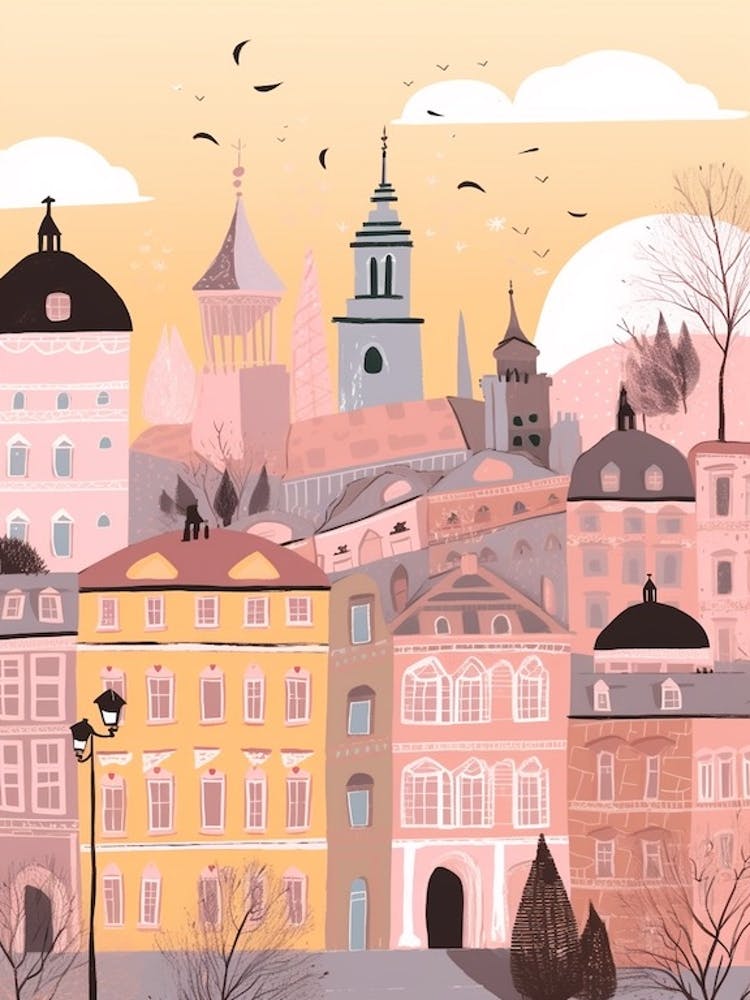 Turin, Italy Illustration
