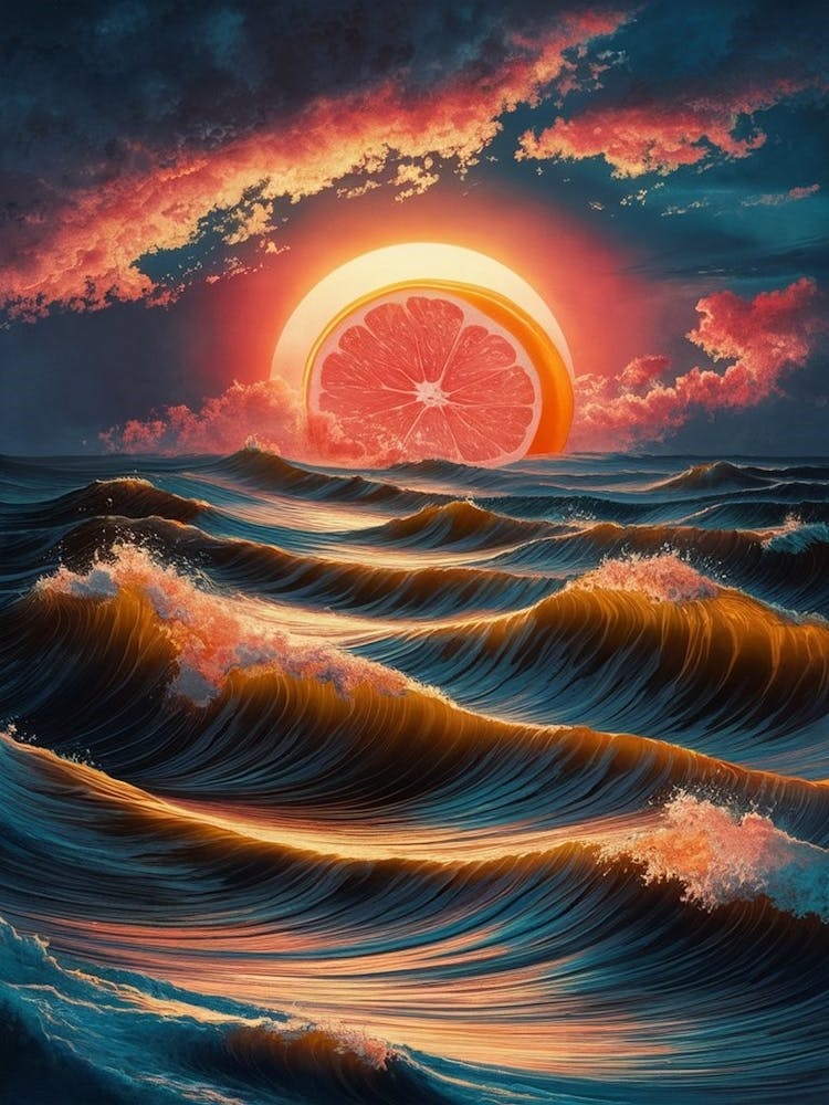 Sunset Over The Ocean 9